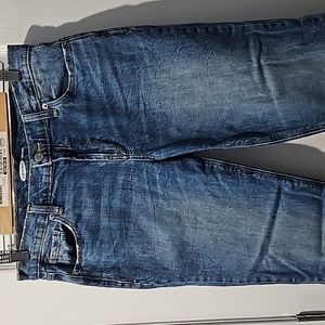 Old Navy boyfriend jeans size 8.  Raw hem